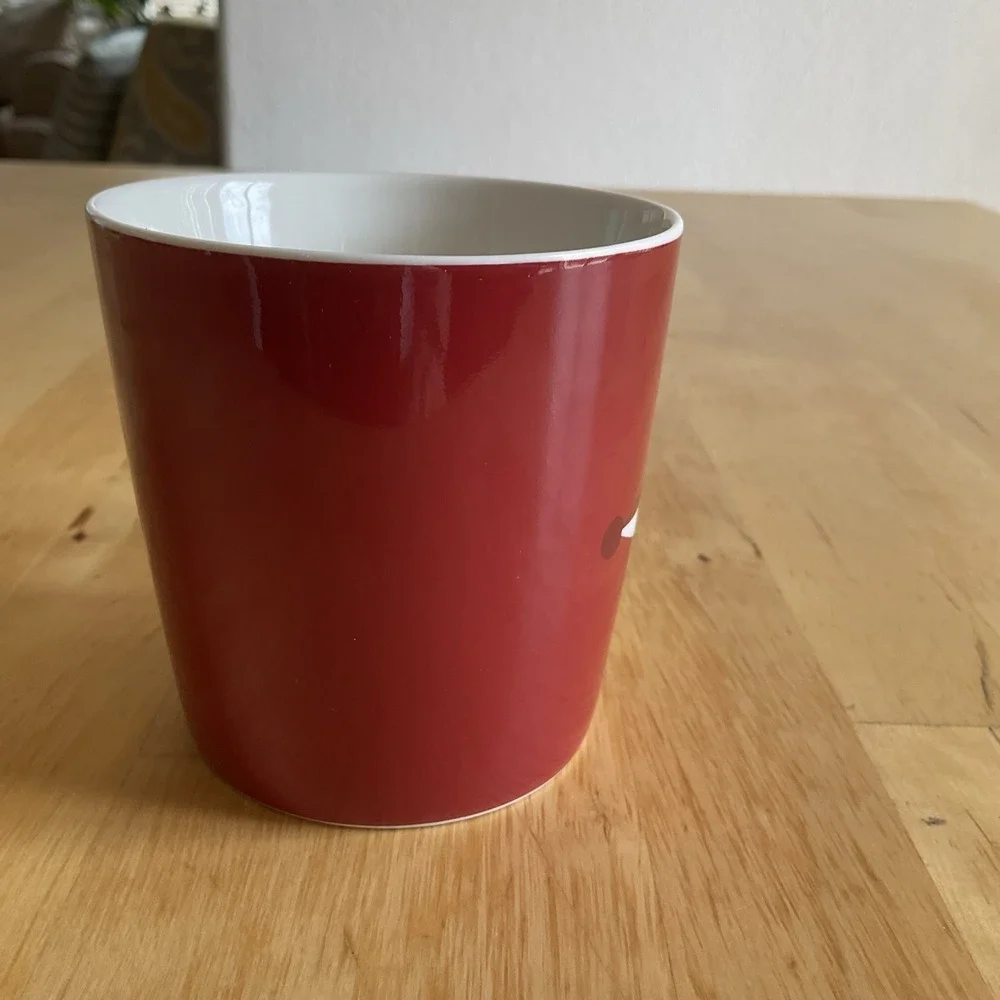 Starbucks Coffee Tea Mug 2012 Red Fox Tail Handle New Bone China - Picture 3 of 7